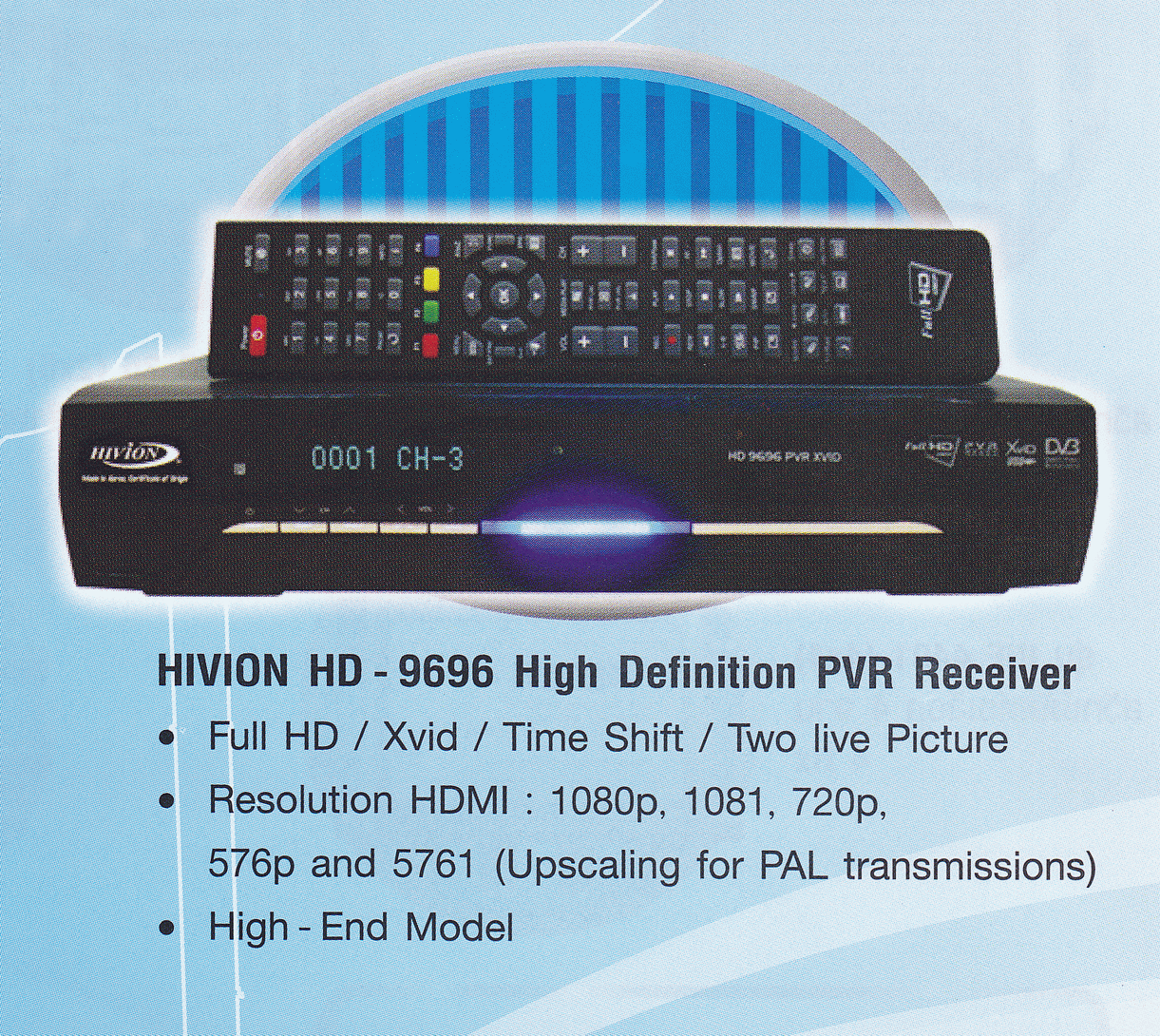 hivion 9696x pvr upgrade free 18